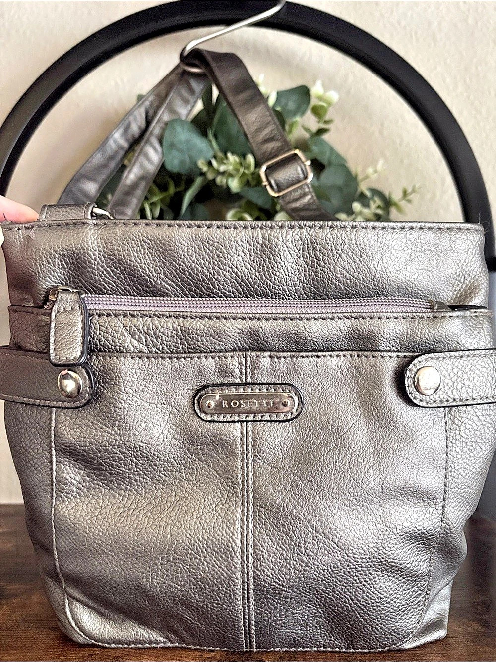 Rosetti Gray Shoulder Bag